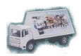 The Beatles - AEC Truck with advertising poster
